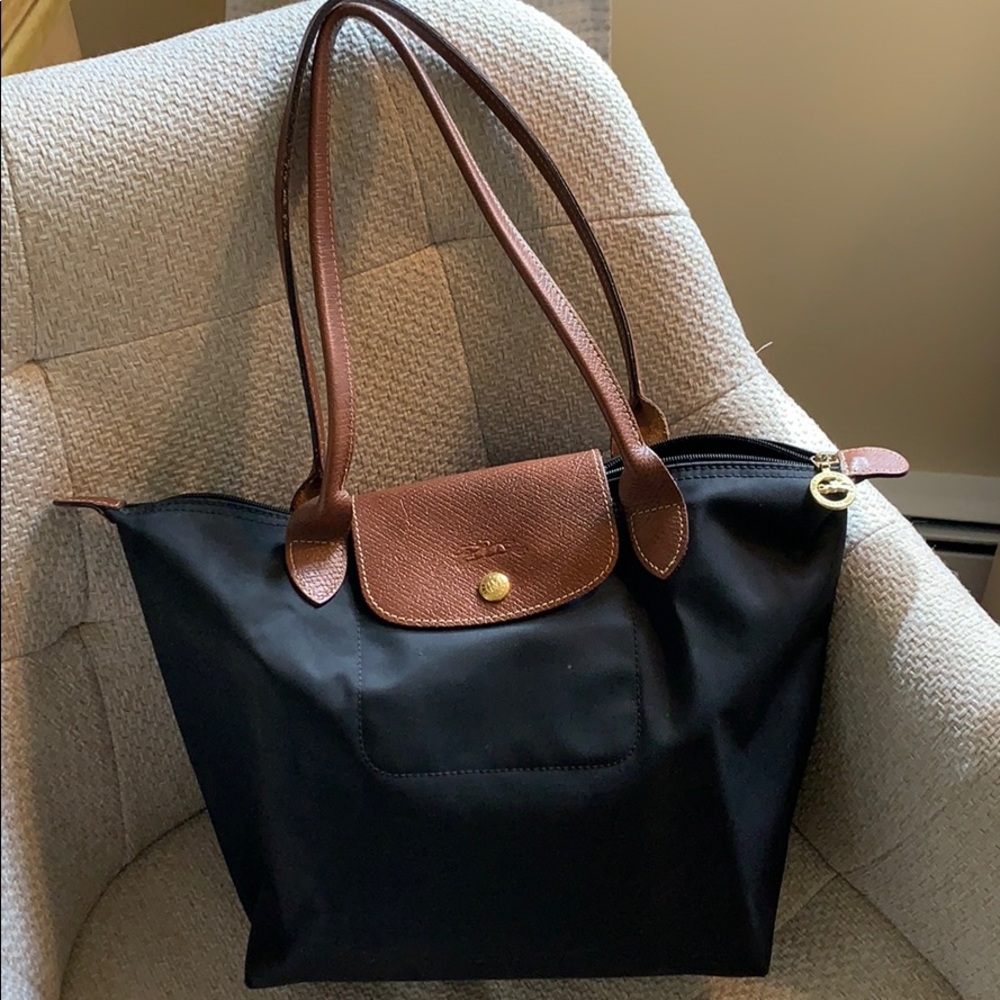 Black long champ bag